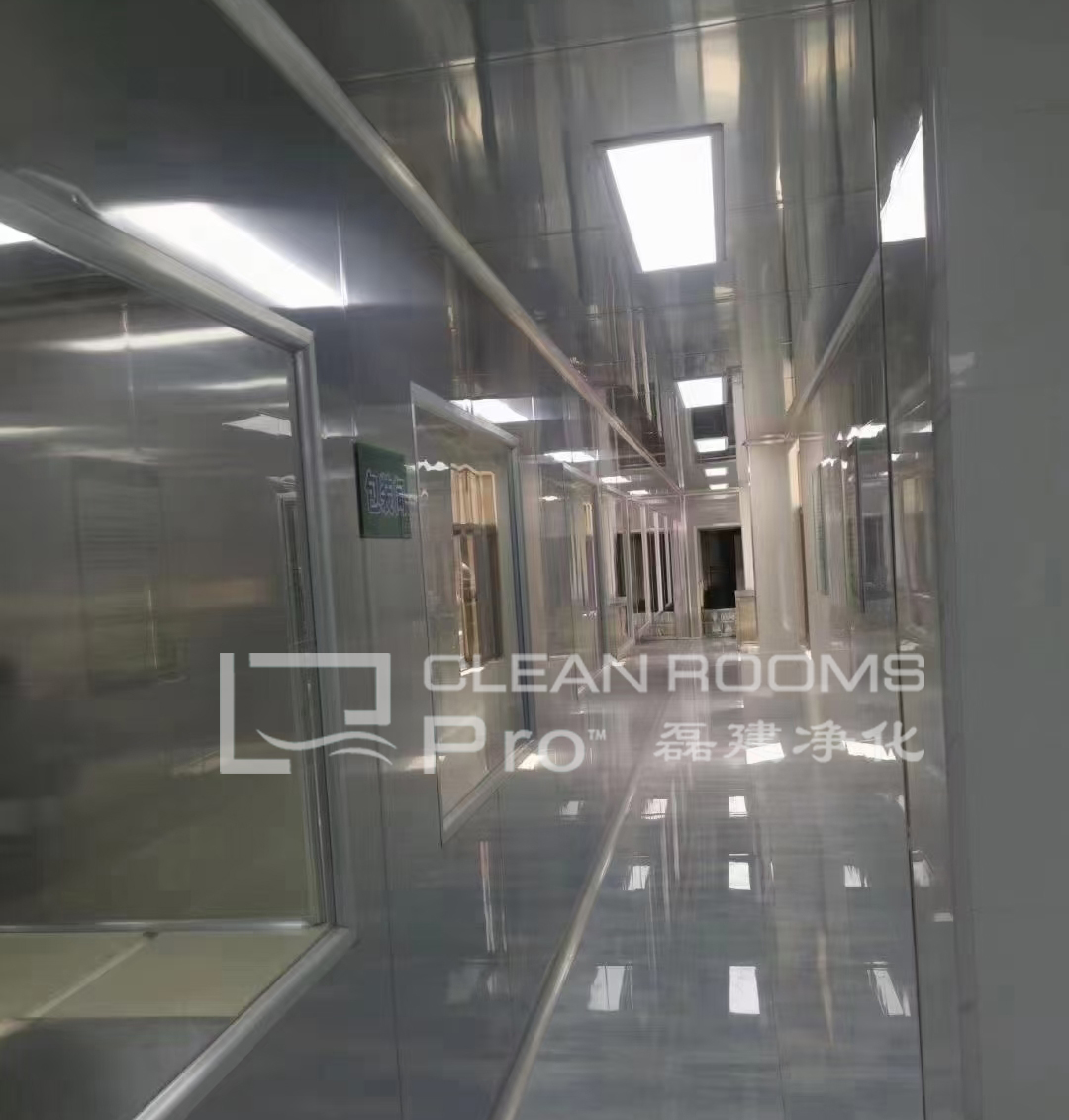 浙江油炸食品廠不銹鋼10萬級(jí)凈化車間裝修施工工程案例 (3)